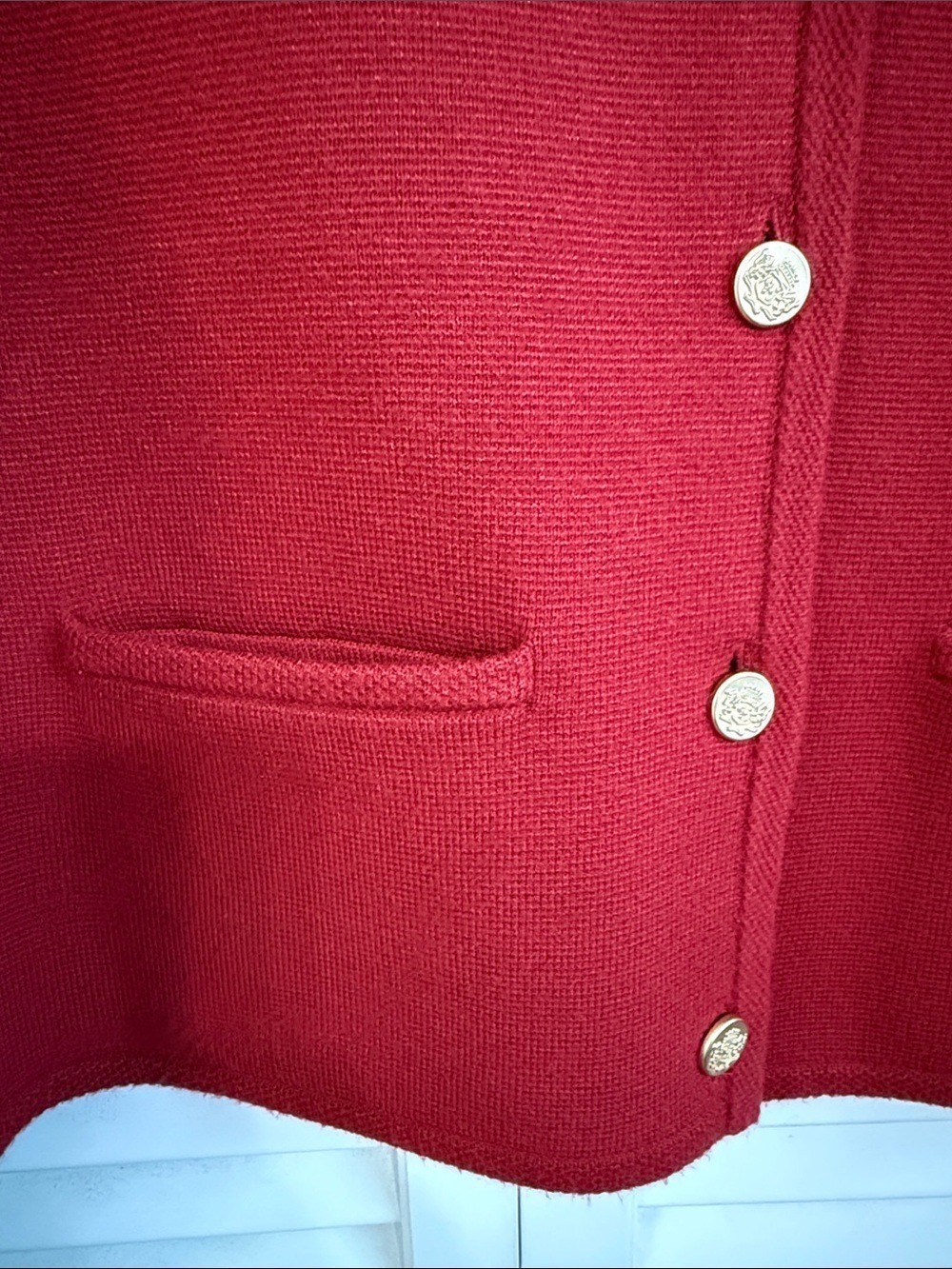 Abercrombie & Fitch Red Button-Front Cardigan - Picture 3 of 6